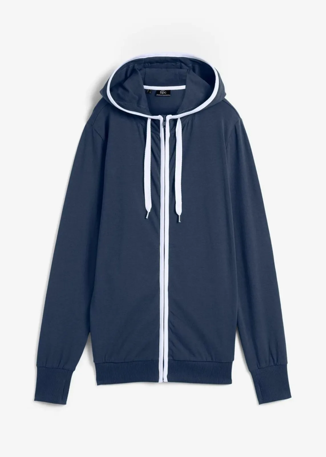 bonprix Sweat|Bekleidung·Blusen & Tuniken^Stretch-Sweatjacke mit Baumwolle dunkelblau