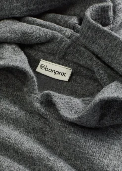 bonprix Strickmode|Pullover & Strickjacken^Strick-Hoodie anthrazit meliert