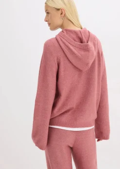 bonprix Pullover & Strickjacken|Strickmode^Strick-Hoodie softbeere