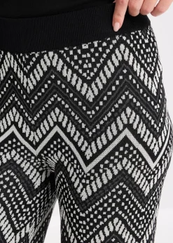 bonprix Zweiteiler & Sets^Strick-Hose schwarz/weiß