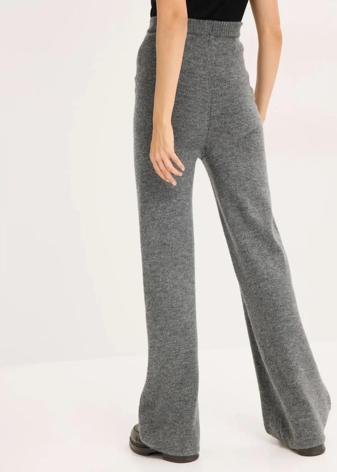bonprix Hosen|Bekleidung·Kleider^Strickhose anthrazit meliert meliert