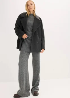 bonprix Hosen|Bekleidung·Kleider^Strickhose anthrazit meliert meliert