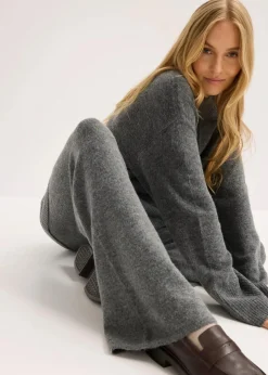 bonprix Hosen|Bekleidung·Kleider^Strickhose anthrazit meliert meliert