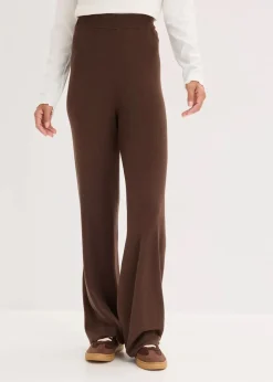 bonprix Bekleidung·Kleider|Hosen^Strickhose aus softem Viskose-Mix braun