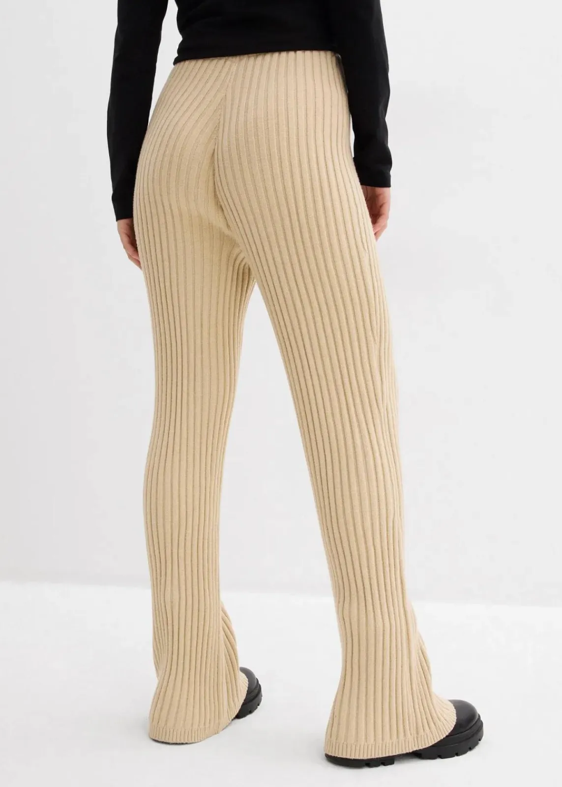 bonprix Bekleidung·Kleider|Hosen^Strickhose aus softem Viskose-Mix hellsand