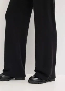bonprix Nachhaltigere Materialien|Hosen^Strickhose aus softem Viskose-Mix schwarz