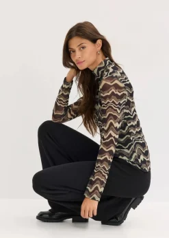 bonprix Nachhaltigere Materialien|Hosen^Strickhose aus softem Viskose-Mix schwarz