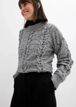 bonprix Hosen|Bekleidung·Kleider^Strick-Hose aus weichem Kaschmir-Mix schwarz