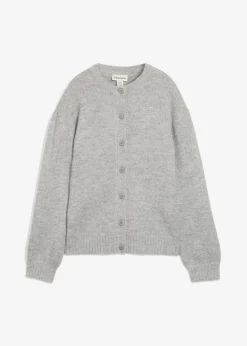 bonprix Bekleidung·Umstandsmode|Strickmode^Strickjacke hellgrau meliert meliert