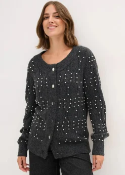 bonprix Bekleidung·Umstandsmode|Pullover & Strickjacken^Strickjacke anthrazit meliert