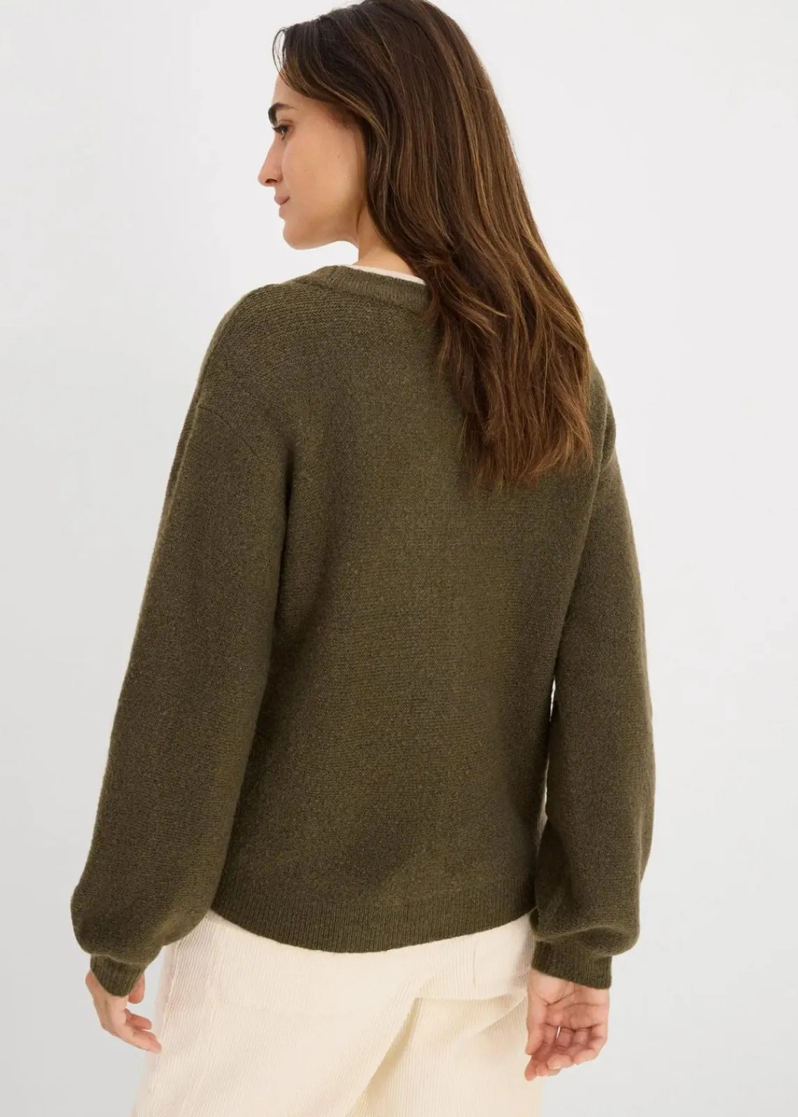 bonprix Bekleidung·Umstandsmode|Strickmode^Strickjacke dunkeloliv