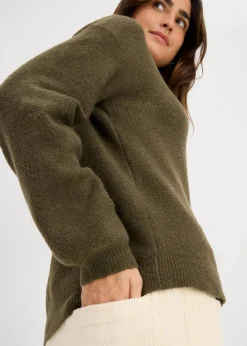 bonprix Bekleidung·Umstandsmode|Strickmode^Strickjacke dunkeloliv