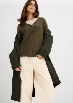 bonprix Bekleidung·Umstandsmode|Strickmode^Strickjacke dunkeloliv