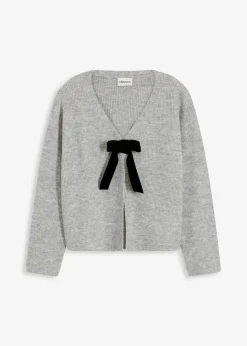 bonprix Bekleidung·Umstandsmode|Bekleidung·Jeans^Strickjacke hellgrau meliert
