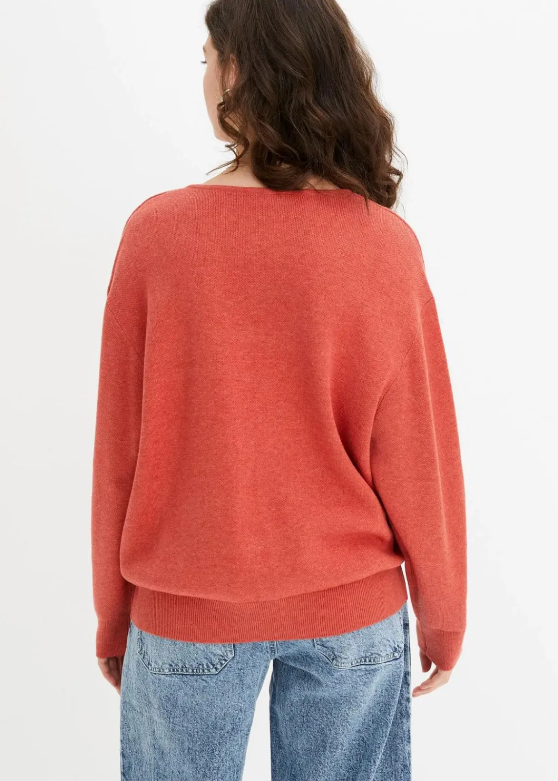 bonprix Bekleidung·Umstandsmode|Bekleidung·Jeans^Strickjacke rhabarber meliert