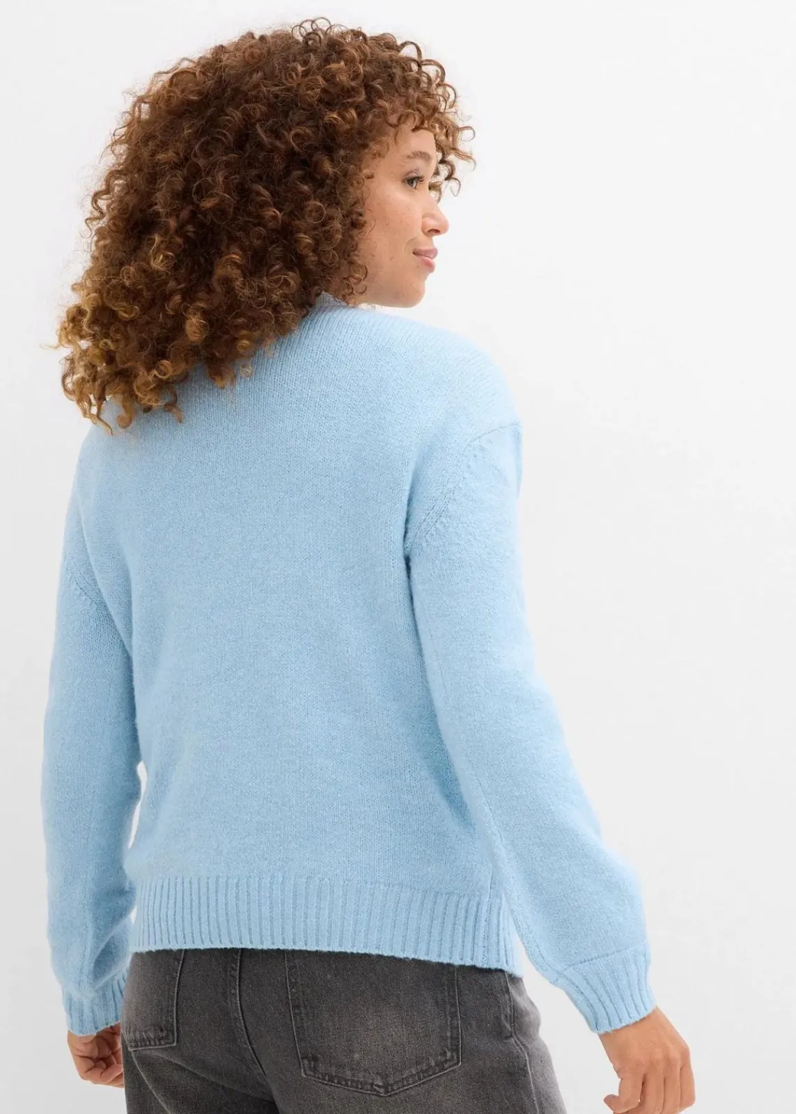 bonprix Bekleidung·Umstandsmode|Strickmode^Strickjacke eisblau meliert