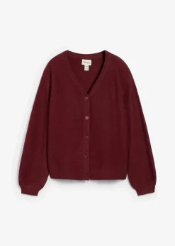 bonprix Bekleidung·Umstandsmode|Strickmode^Strickjacke dunkelbeere