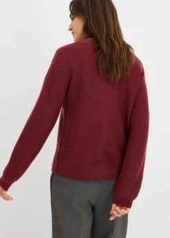 bonprix Bekleidung·Umstandsmode|Strickmode^Strickjacke dunkelbeere