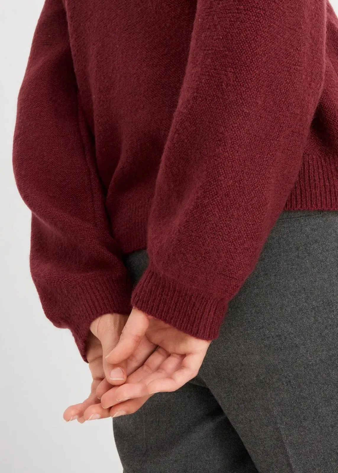 bonprix Bekleidung·Umstandsmode|Strickmode^Strickjacke dunkelbeere