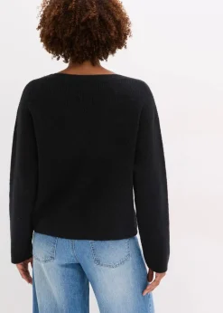bonprix Pullover & Strickjacken|Strickmode^Strickjacke schwarz