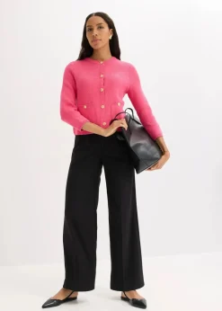 bonprix Bekleidung·Umstandsmode|Bekleidung·Jeans^Strickjacke aus Baumwolle pink