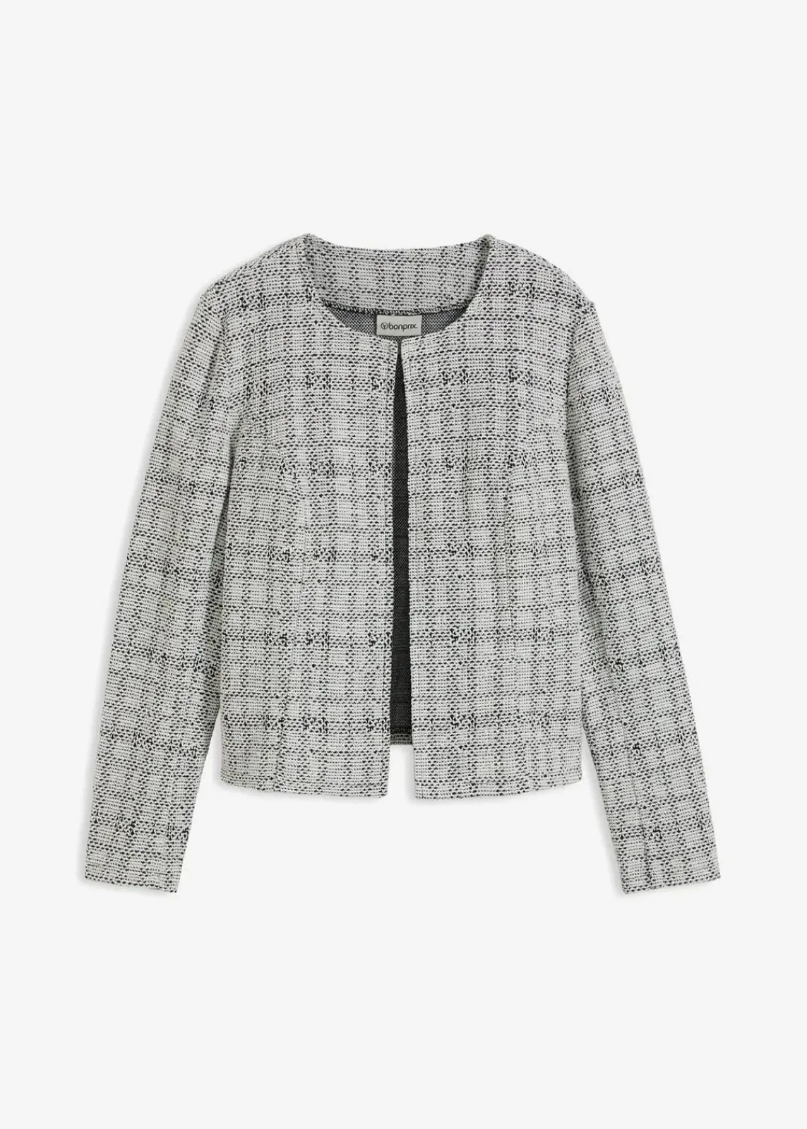 bonprix Bekleidung·Umstandsmode|Bekleidung·Jeans^Strickjacke aus Baumwoll-Mix schwarz/wollweiß