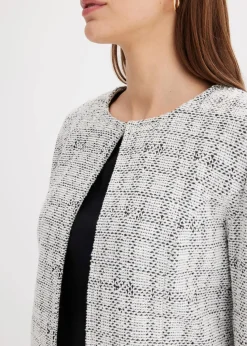 bonprix Bekleidung·Umstandsmode|Bekleidung·Jeans^Strickjacke aus Baumwoll-Mix schwarz/wollweiß
