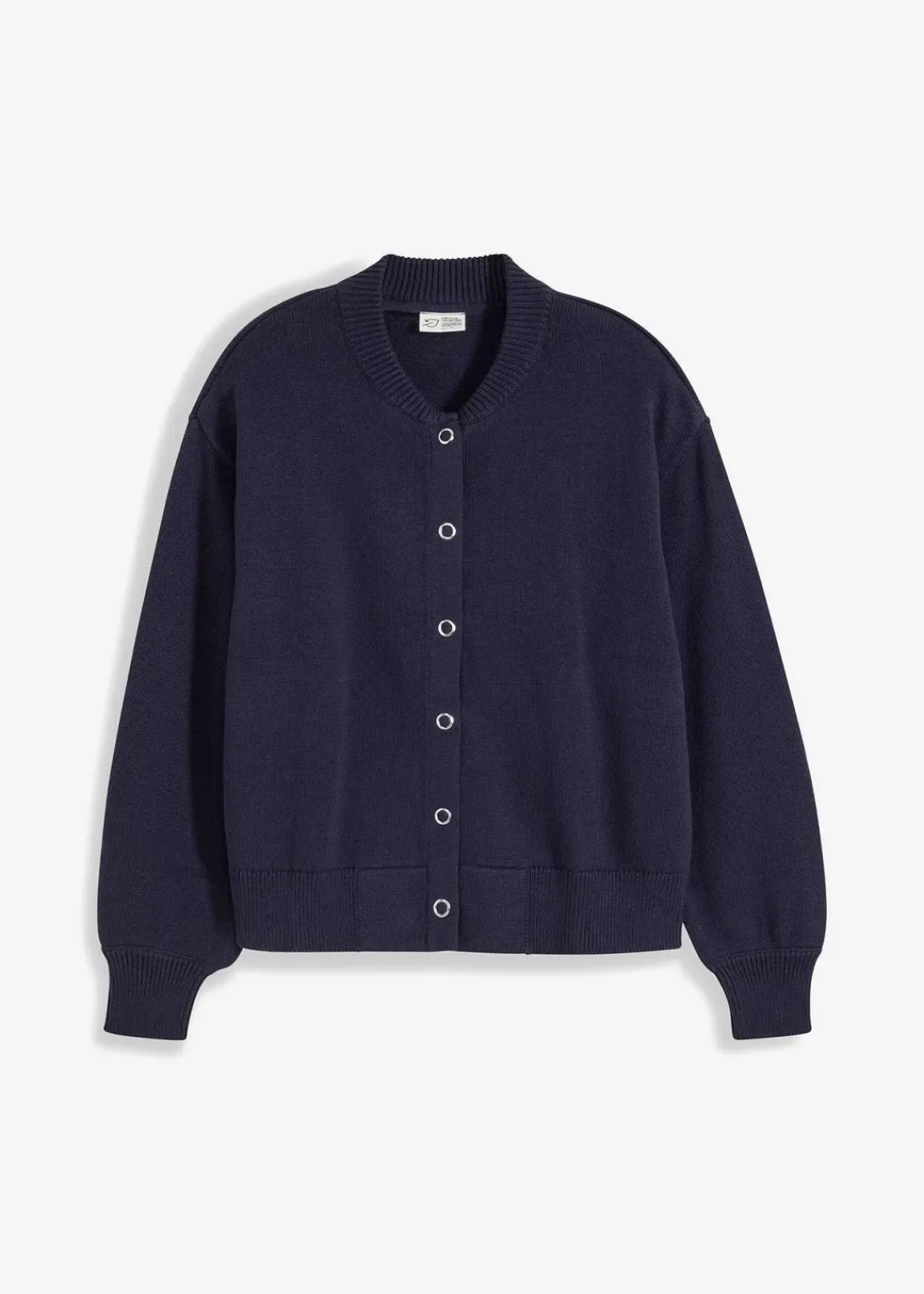 bonprix Bekleidung·Umstandsmode|Pullover & Strickjacken^Strickjacke aus reiner Baumwolle dunkelblau