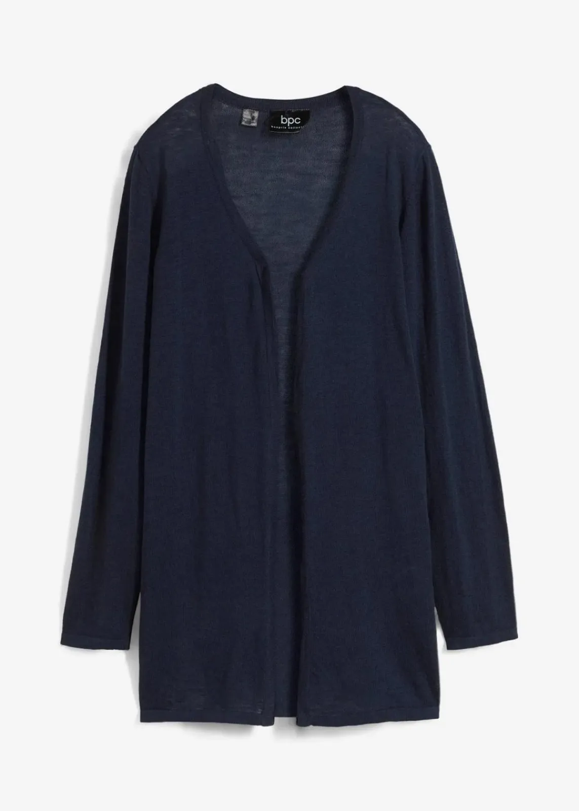 bonprix Bekleidung·Umstandsmode|Pullover & Strickjacken^Strickjacke aus reiner leichter Baumwoll-Slub Qualität dunkelblau
