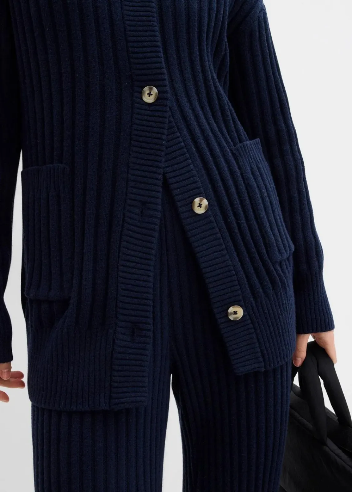 bonprix Bekleidung·Umstandsmode|Bekleidung·Jeans^Strickjacke aus softem Viskose-Mix dunkelblau