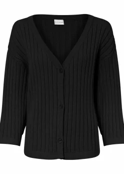 bonprix Bekleidung·Umstandsmode|Strickmode^Strickjacke aus Viskose-Mix schwarz
