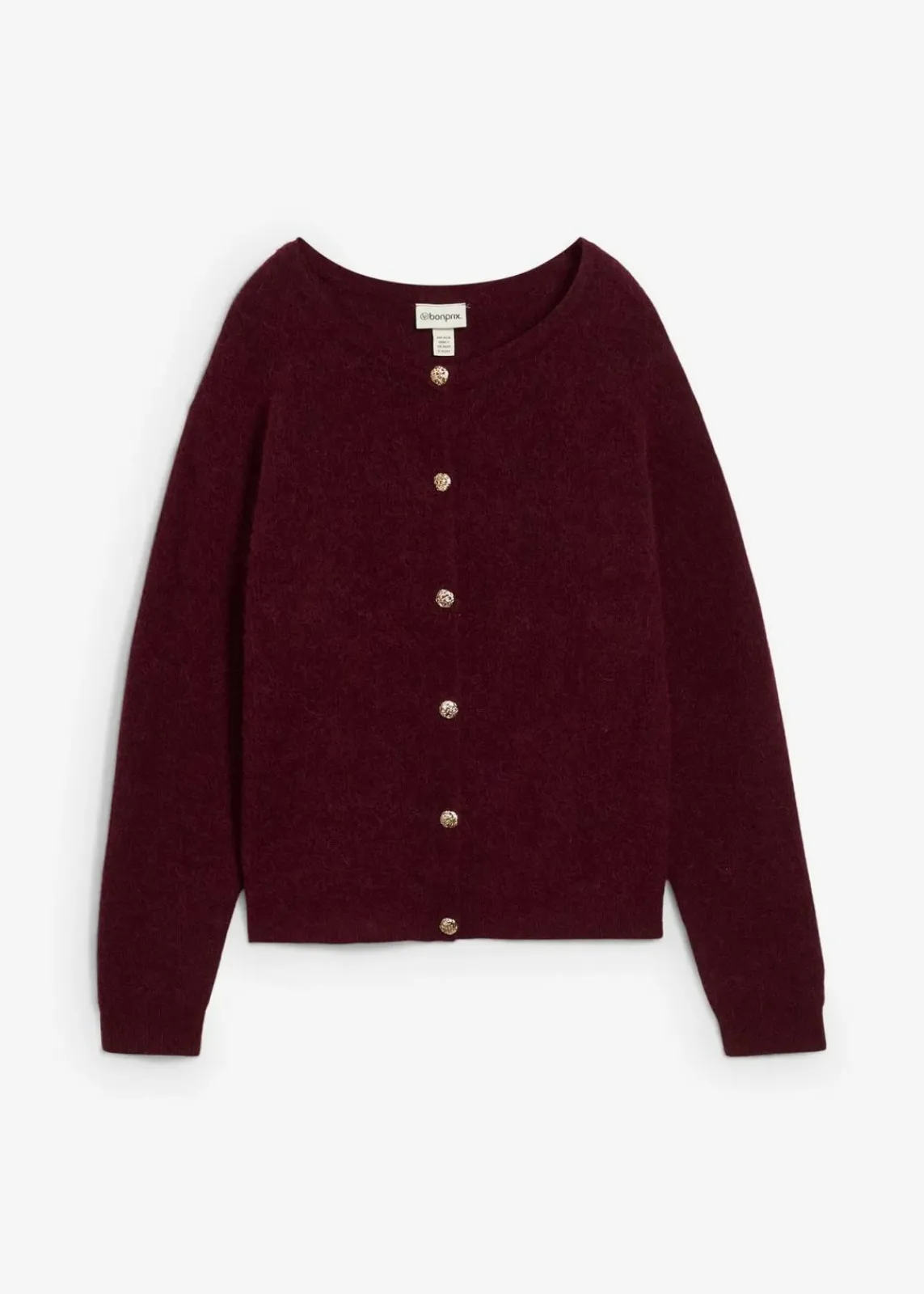 bonprix Bekleidung·Umstandsmode|Premium^Strickjacke aus wärmendem Alpaka-Mix ahornrot