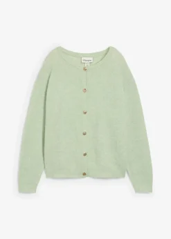 bonprix Pullover & Strickjacken|Bekleidung·Jeans^Strickjacke aus wärmendem Alpaka-Mix softsalbei
