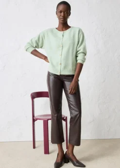 bonprix Pullover & Strickjacken|Bekleidung·Jeans^Strickjacke aus wärmendem Alpaka-Mix softsalbei