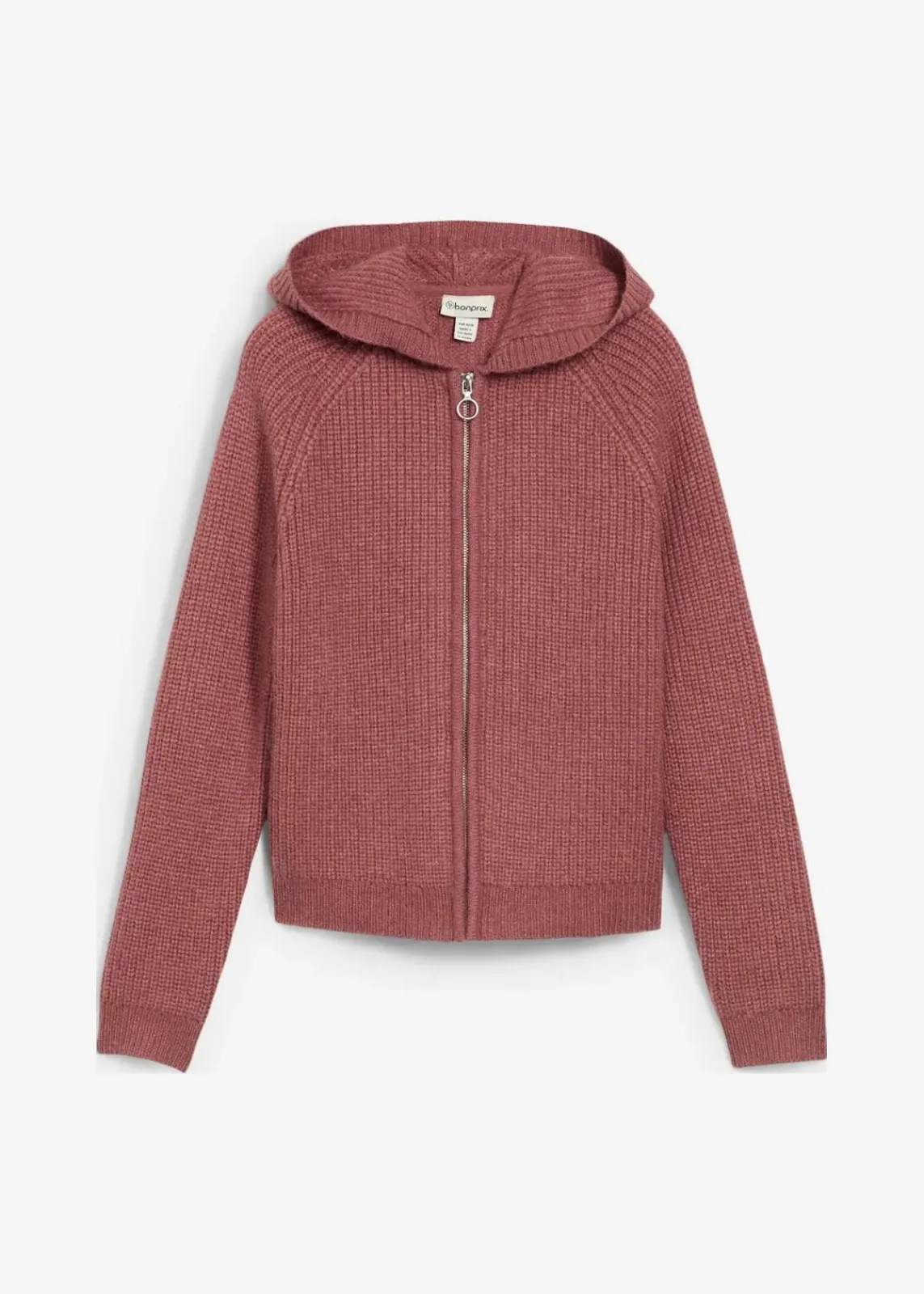 bonprix Bekleidung·Umstandsmode|Bekleidung·Jeans^Strickjacke mit Kapuze softbeere