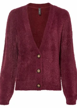 bonprix Bekleidung·Umstandsmode|Bekleidung·Jeans^Strickjacke mit Viskose rhododendronrot
