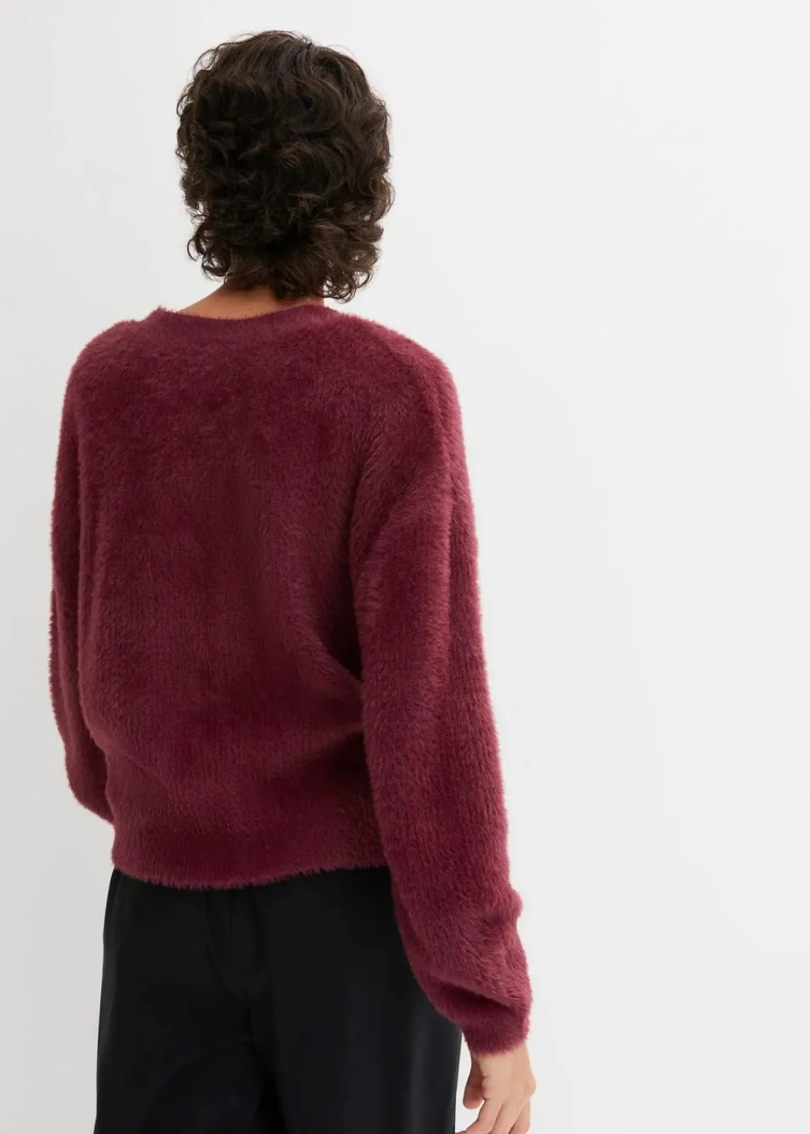bonprix Bekleidung·Umstandsmode|Bekleidung·Jeans^Strickjacke mit Viskose rhododendronrot