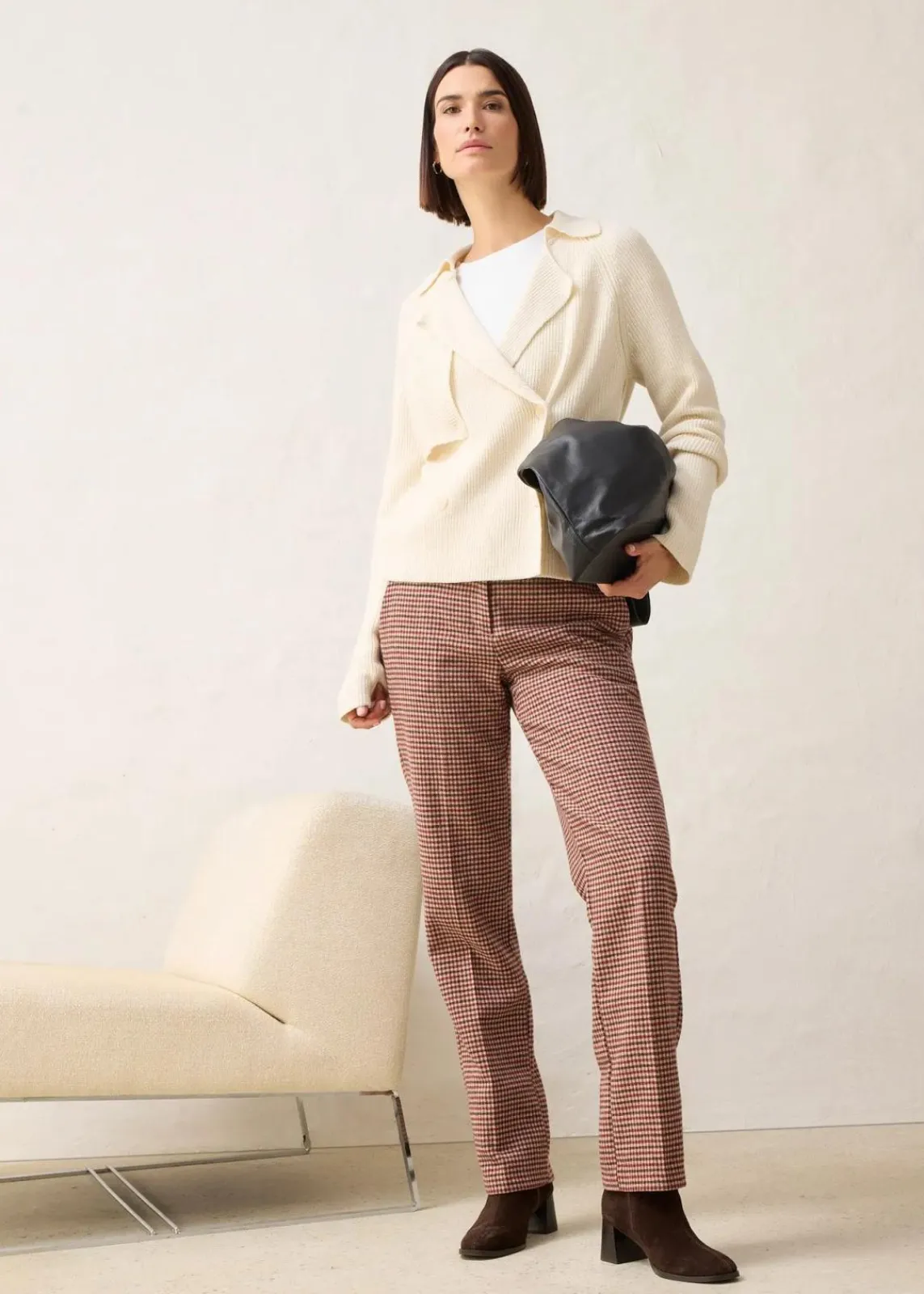 bonprix Pullover & Strickjacken|Strickmode^Strickjacke mit Wolle naturbeige