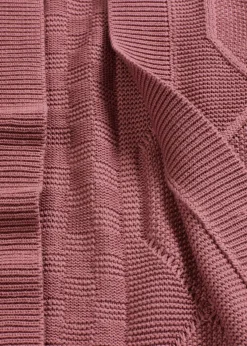 bonprix Pullover & Strickjacken|Strickmode^Strickjacke mit Zopfmuster softbeere
