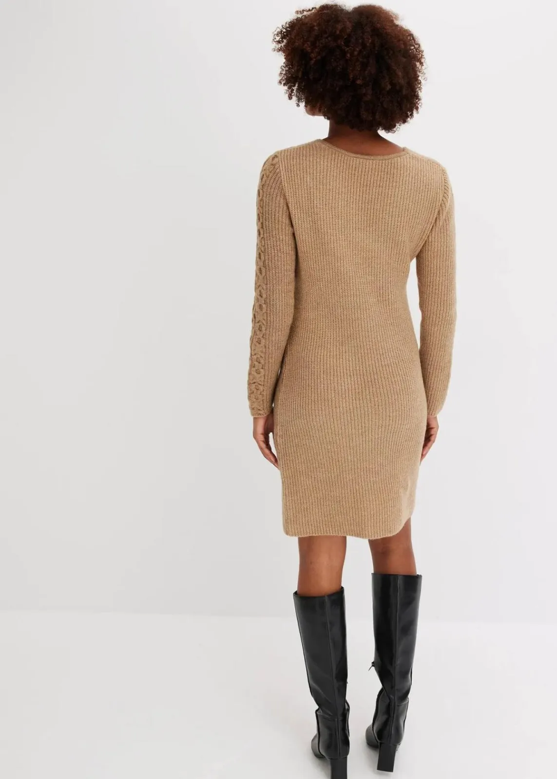 bonprix Bekleidung·Umstandsmode|Bekleidung·Pullover & Strickjacken^Strickkleid hellbraun