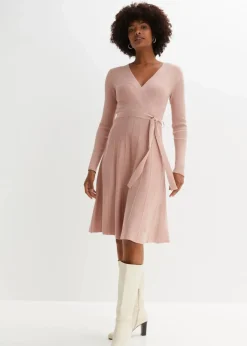 bonprix Kleider|Strickmode^Strickkleid rosa