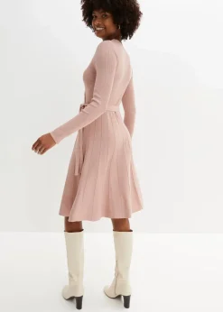 bonprix Kleider|Strickmode^Strickkleid rosa