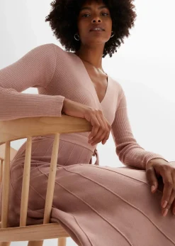 bonprix Kleider|Strickmode^Strickkleid rosa