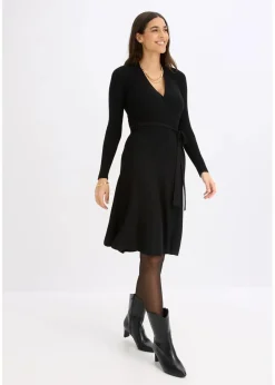bonprix Bekleidung·Umstandsmode|Bekleidung·Pullover & Strickjacken^Strickkleid schwarz
