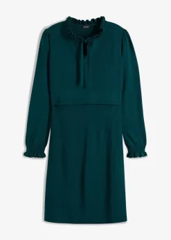 bonprix Bekleidung·Umstandsmode|Bekleidung·Pullover & Strickjacken^Strickkleid tiefgrün