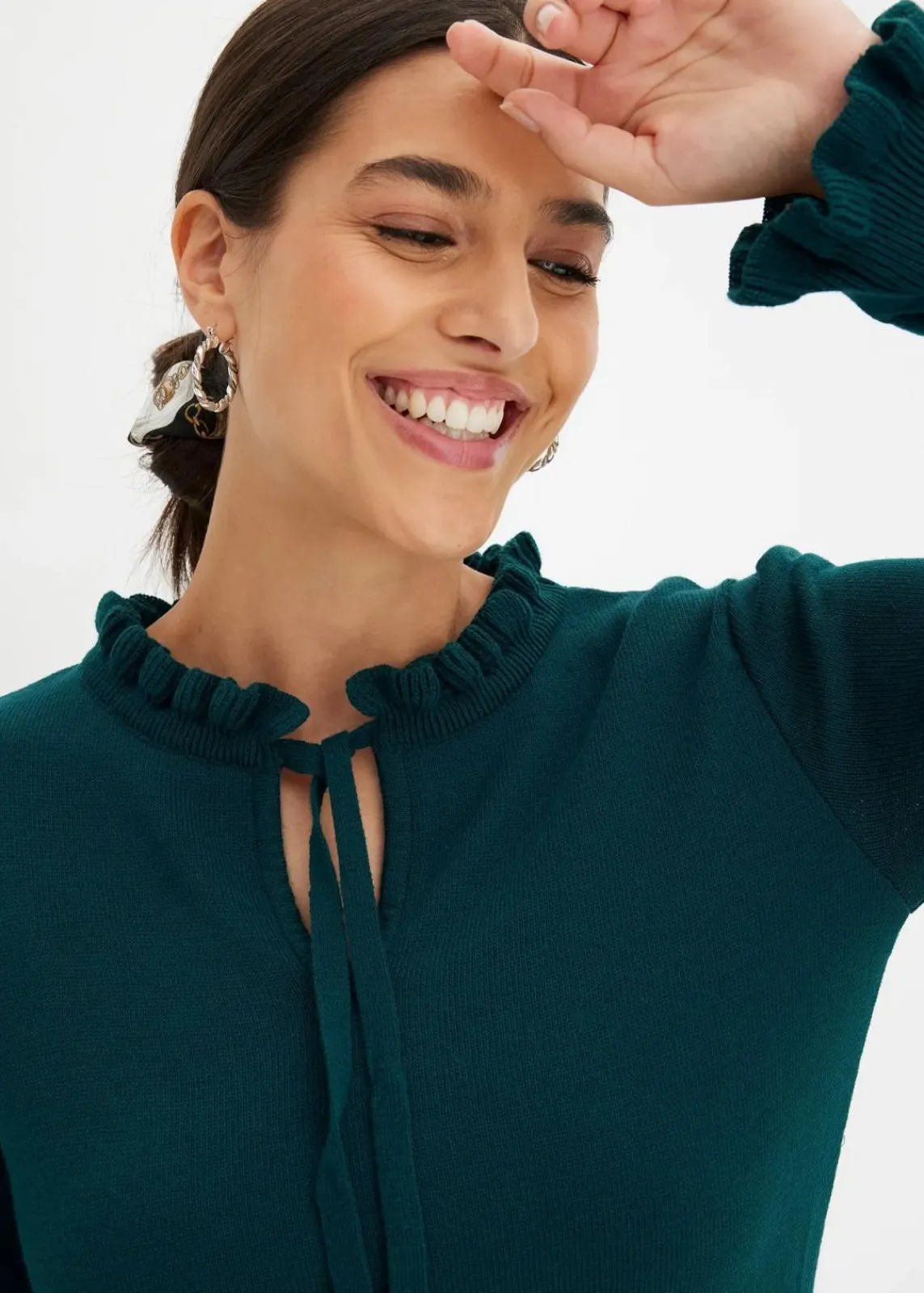 bonprix Bekleidung·Umstandsmode|Bekleidung·Pullover & Strickjacken^Strickkleid tiefgrün