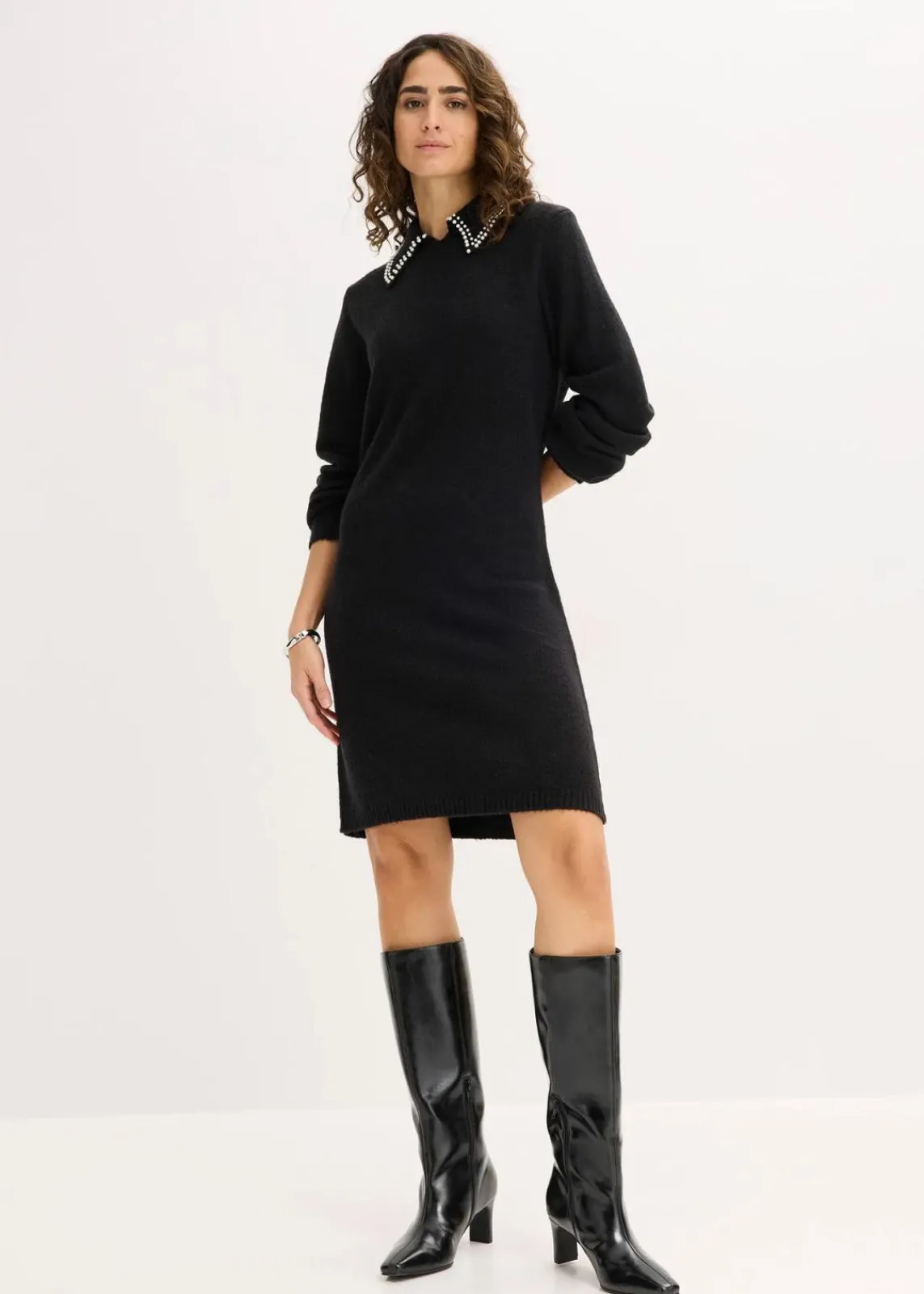 bonprix Bekleidung·Umstandsmode|Bekleidung·Pullover & Strickjacken^Strickkleid schwarz