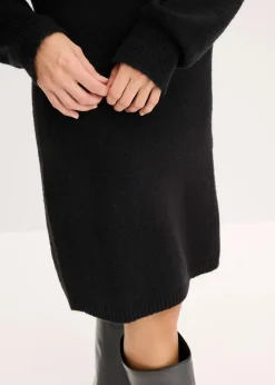 bonprix Bekleidung·Umstandsmode|Bekleidung·Pullover & Strickjacken^Strickkleid schwarz