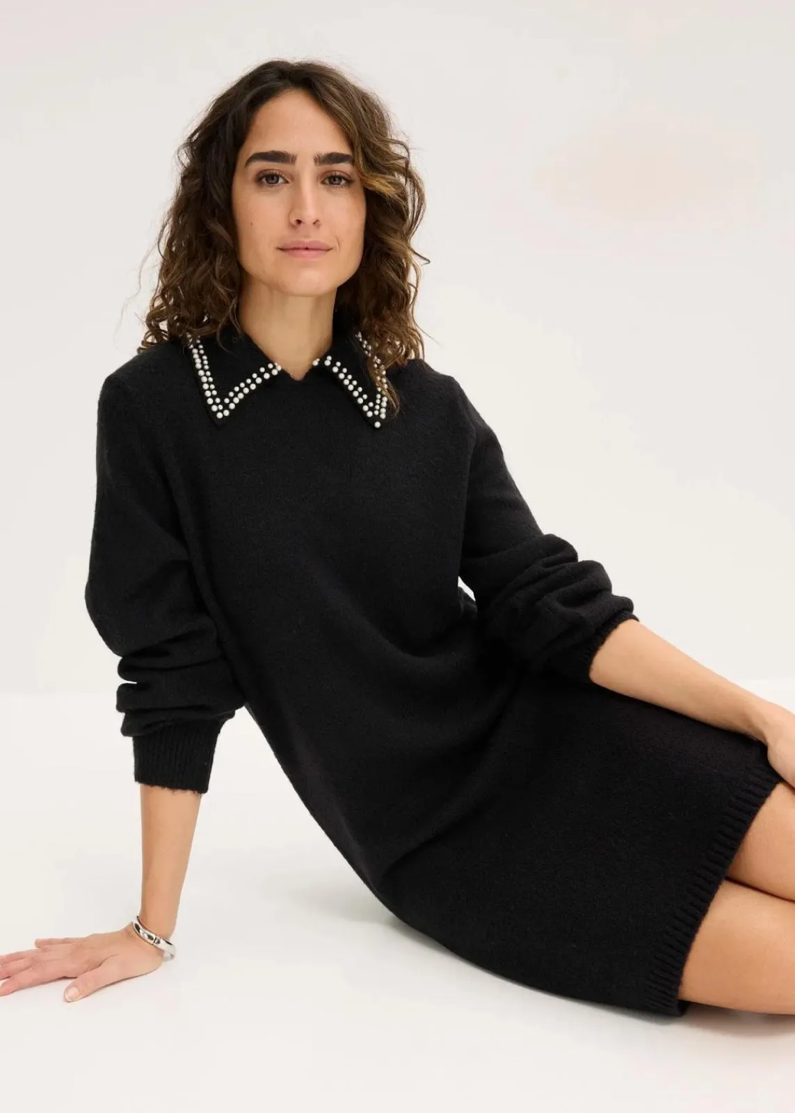 bonprix Bekleidung·Umstandsmode|Bekleidung·Pullover & Strickjacken^Strickkleid schwarz