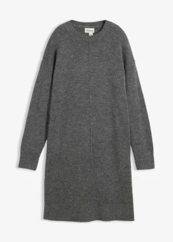 bonprix Bekleidung·Umstandsmode|Strickmode^Strickkleid anthrazit meliert